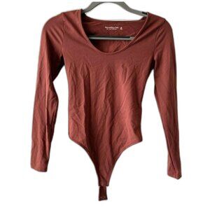 Abercrombie & Fitch Soft AF Round Neck Long Sleeve Bodysuit